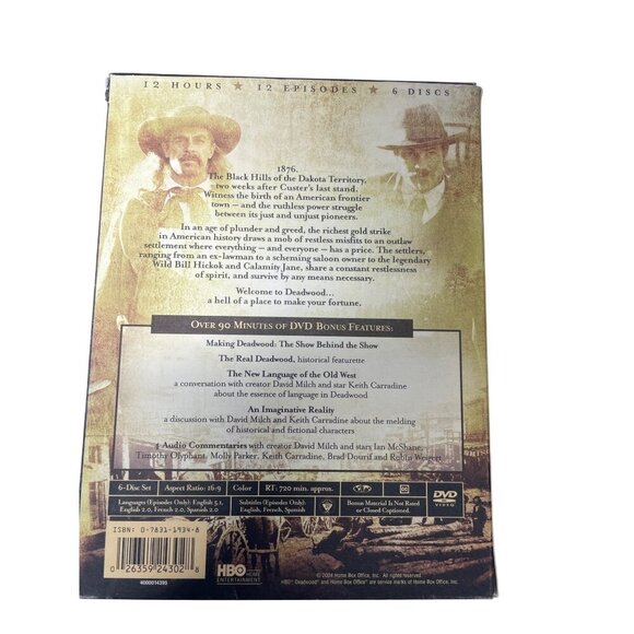 Deadwood: The Complete 1-3 Seasons DVD Box Sets Historical Western Drama - Picture 2 of 4